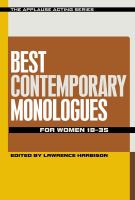 Best contemporary monologues for women 18-35 /