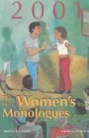 The Best women's stage monologues of 2001 /