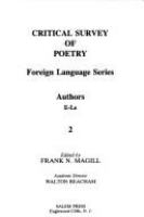 Critical survey of poetry : foreign language series /