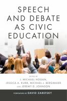 Speech and debate as civic education /