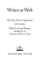 Writers at work : the Paris review interviews, fifth series /