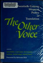 The Other voice : twentieth-century women's poetry in translation /
