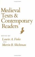 Medieval texts & contemporary readers /