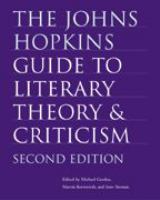 The Johns Hopkins guide to literary theory & criticism /