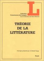 Théorie de la littérature /