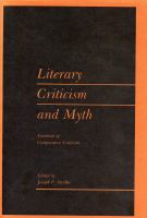 Literary criticism and myth /