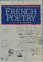 The Yale anthology of twentieth-century French poetry /