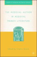 The medieval author in medieval French literature /