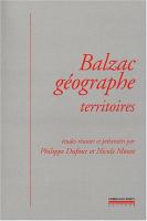 Balzac géographe : territoires /