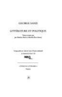 George Sand : littérature et politique /