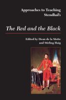 Approaches to teaching Stendhal's The red and the black /