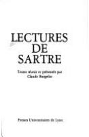 Lectures de Sartre /