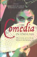 The Comedia in English : translation and performance /