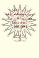 Anthology of contemporary Latin American literature, 1960-1984 /