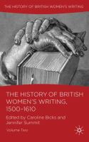 The history of British women's writing.