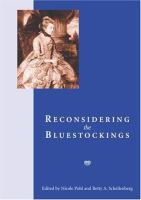 Reconsidering the Bluestockings /