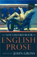 The new Oxford book of English prose /