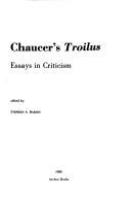 Chaucer's Troilus : essays in criticism /