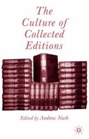 The culture of collected editions /
