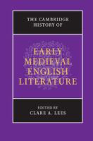 The Cambridge history of early medieval English literature /