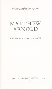 Matthew Arnold /