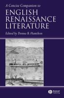 A concise companion to English Renaissance literature /