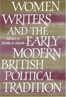 Women writers and the early modern British political tradition /