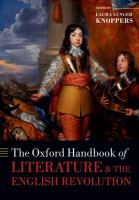 The Oxford handbook of literature and the English Revolution /