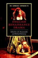 The Cambridge companion to English Renaissance drama /