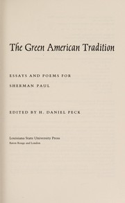 The Green American tradition : essays and poems for Sherman Paul /