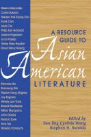 A resource guide to Asian American literature /