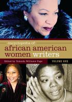 Encyclopedia of African American women writers /