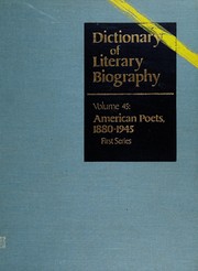 American poets, 1880-1945, first series /