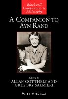 A companion to Ayn Rand /