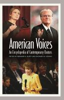 American voices : an encyclopedia of contemporary American orators /