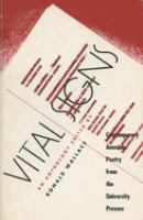 Vital signs : contemporary American poetry from the university presses /