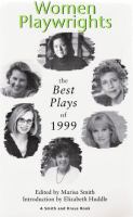Women playwrights : the best plays of 1999 /
