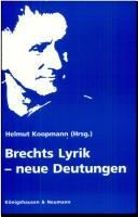 Brechts Lyrik : neue Deutungen /