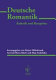Deutsche Romantik : Ästhetik und Rezeption : Beiträge eines internationalen Kolloquiums an der Zereteli-Universität Kutaissi 2006 /