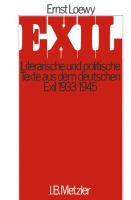 Exil : literar. u. polit. Texte aus d. dt. Exil 1933-1945 /