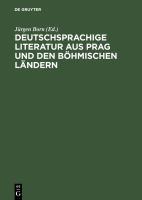 Deutschsprachige Literatur aus Prag und den böhmischen Ländern 1900-1925 : chronologische Übersicht und Bibliographie /