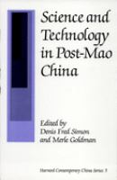 Science and technology in post-Mao China /