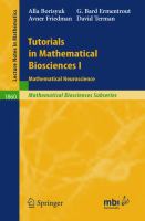 Tutorials in mathematical biosciences.