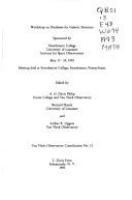 Workshop on Databases for Galactic Structure, May 17-19, 1993 : meeting held at Swarthmore College, Swarthmore, Pennsylvania /