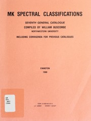 MK spectral classifications : sixth general catalogue /