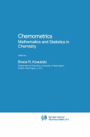 Chemometrics, mathematics and statistics in chemistry /