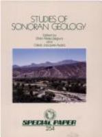 Studies of Sonoran geology /