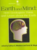 Earth and mind : how geologists think and learn about the earth /