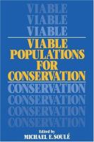 Viable populations for conservation /