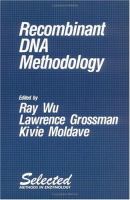 Recombinant DNA methodology /
